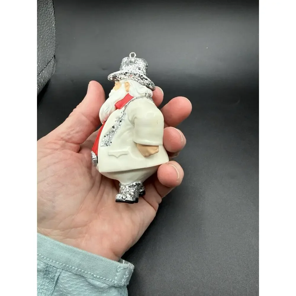 Hallmark Sings Rhinestone Cowboy Santa Magic Sound Ornament No Box Works Lo16